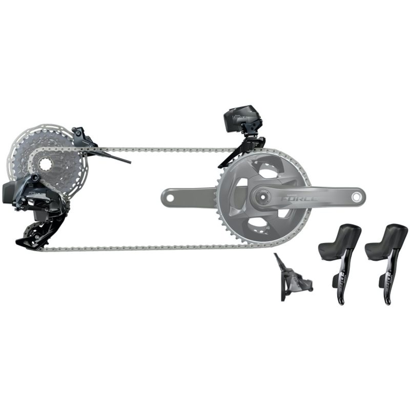 Grupo Electronico Sram Force AXS 2X Flatmount 12V