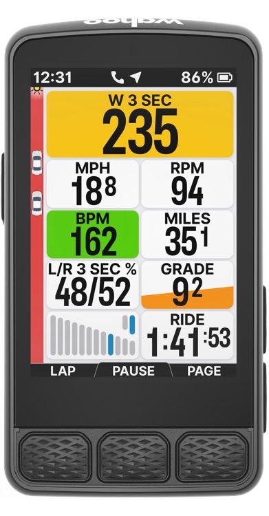 Luz Trasera Radar Wahoo Trackr